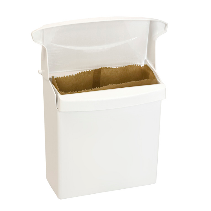 Rubbermaid, sanitaire afvalbak, 5 liter, wit, VB 006140 - 1
