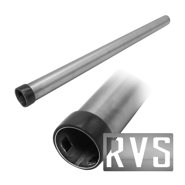 Cleaninq, stofzuiger zuigbuis met ring, 32mm, RVS, 601008 (1 stuk) - 0