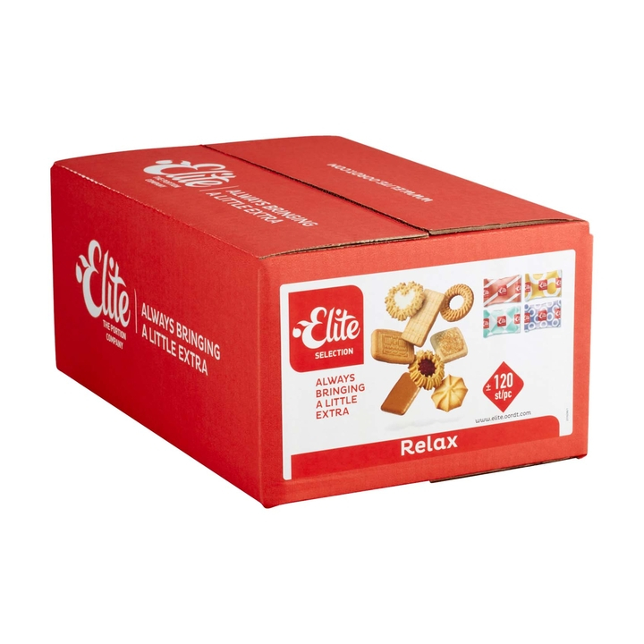 Elite Relax, koekmix, 120 stuks, bixcuits assortiment, 60101199 (1 doos) - 1