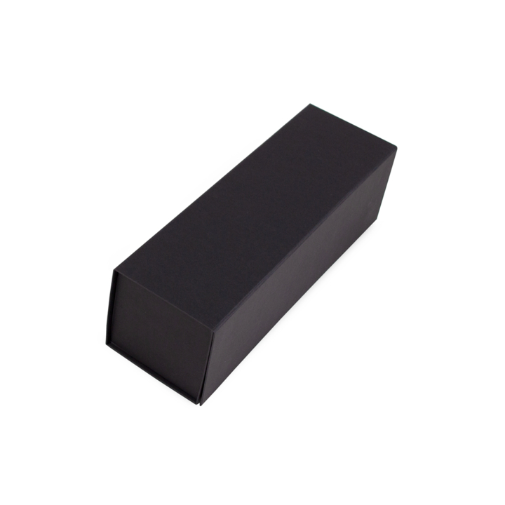 Luxe wijnflesdoos, 33x10x10cm, magneetsluiting, zwart (25st) - 0
