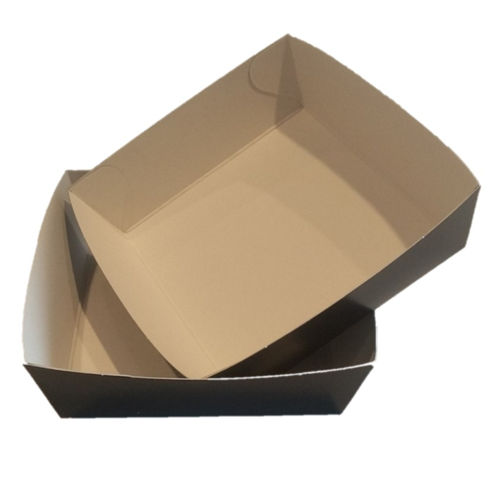 Karton bakje, conisch, 115x95x30mm, 280gr, zwart (1000stuks) - 0