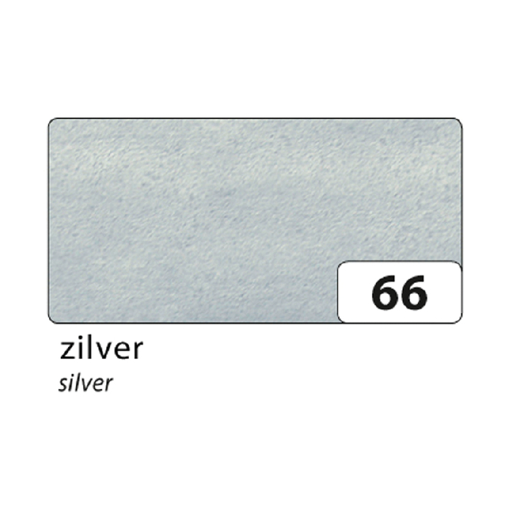 Zijdevloeipapier folia 50x70cm 20g nr 66 zilver(91066) - 0