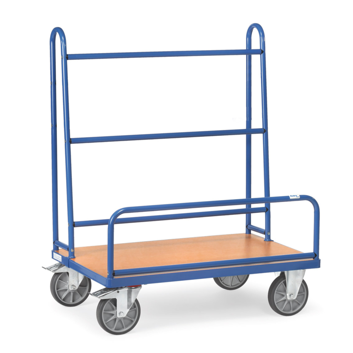 Platenwagen met vaste beugels, 1070x435mm Draagverm. 600kg - 0