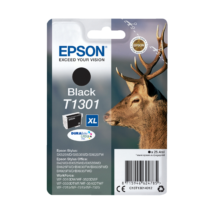 Inktcartridge epson t1301 zwart(c13t13014012) - 0