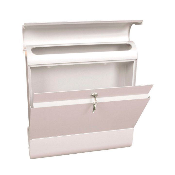 Wandbrievenbus Armilan, 37x12x41, wit, VB 716777 - 1