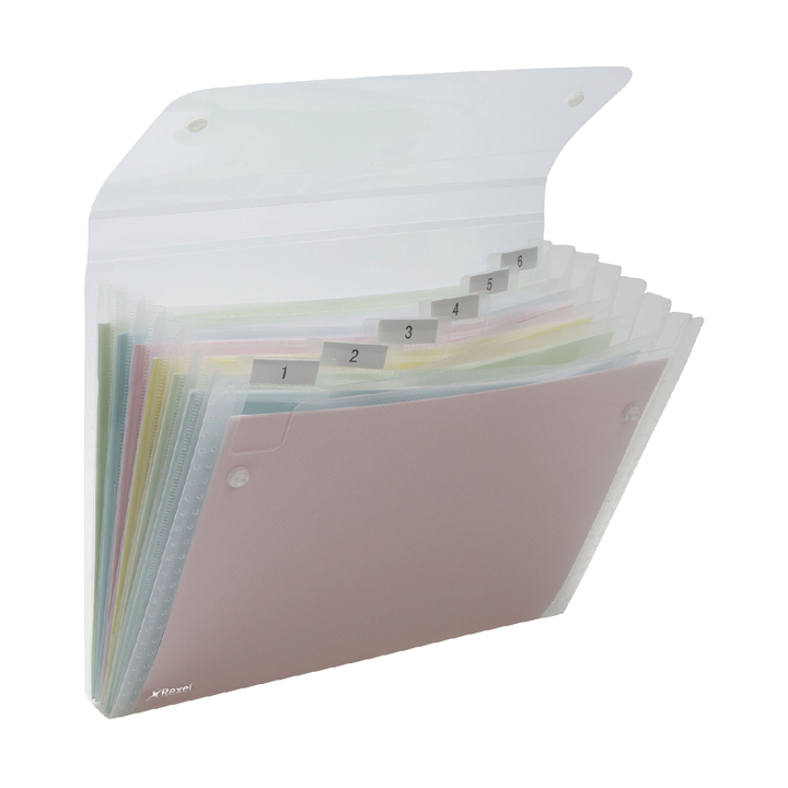 Sorteermap rexel ice 6tab transparant(2102033) - 0