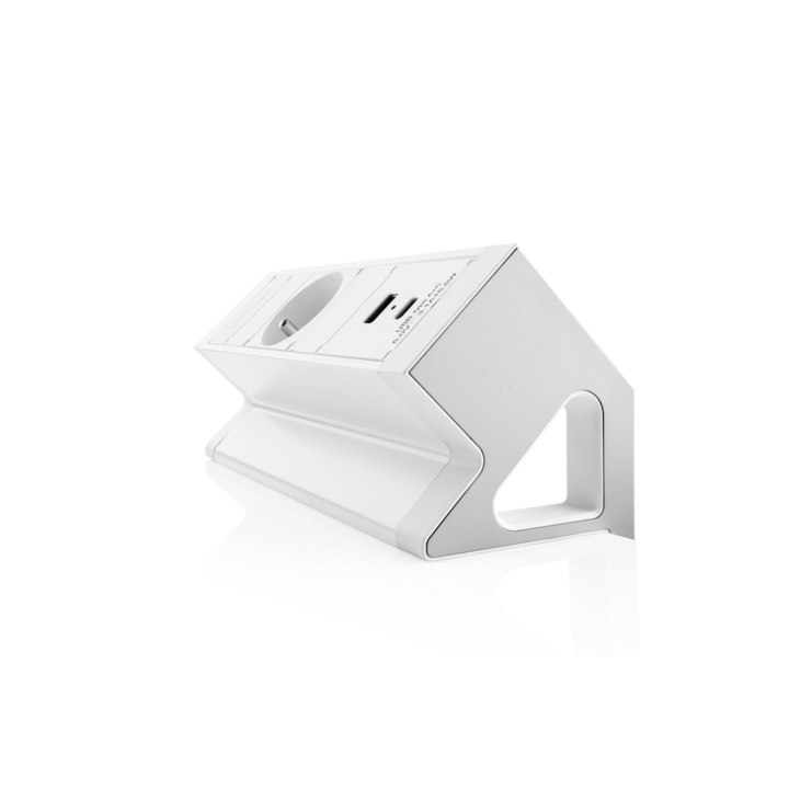 Filex, Power Desk Up 2.0, 1x 230V Frans, USB A+C, wit - 1