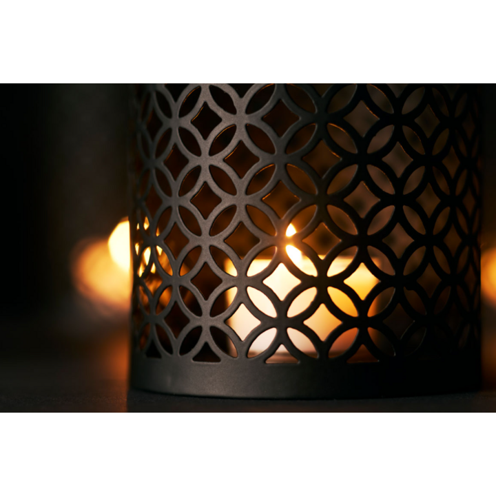 Duni | LED-lamphouder | 130x89mm | Kandelaar Taj Brushed Metal | 208769 (4 stuks) - 1