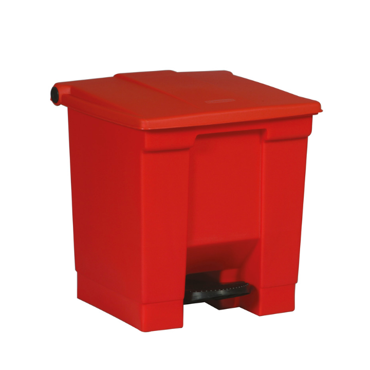 Rubbermaid Step-On, pedaalemmer, 30 liter, rood, VB 006143 - 0