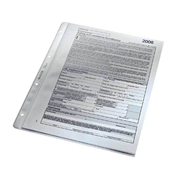 Showtas leitz 4740 a4 4r pp 0.12mm nerf met inleg - 0