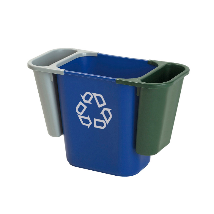 Rubbermaid, afvalbak, 27 liter, blauw, VB 002956 - 1