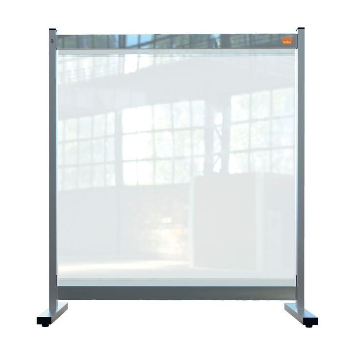 Bureauscherm nobo doorzichtig pvc 770x860mm(1915547) - 0