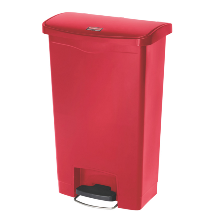 Rubbermaid, pedaalemmer, 50 liter, rood, VB 224108 - 0