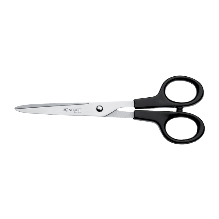 Wescott, kantoorschaar met kunststof grip, 171mm, RVS - 0