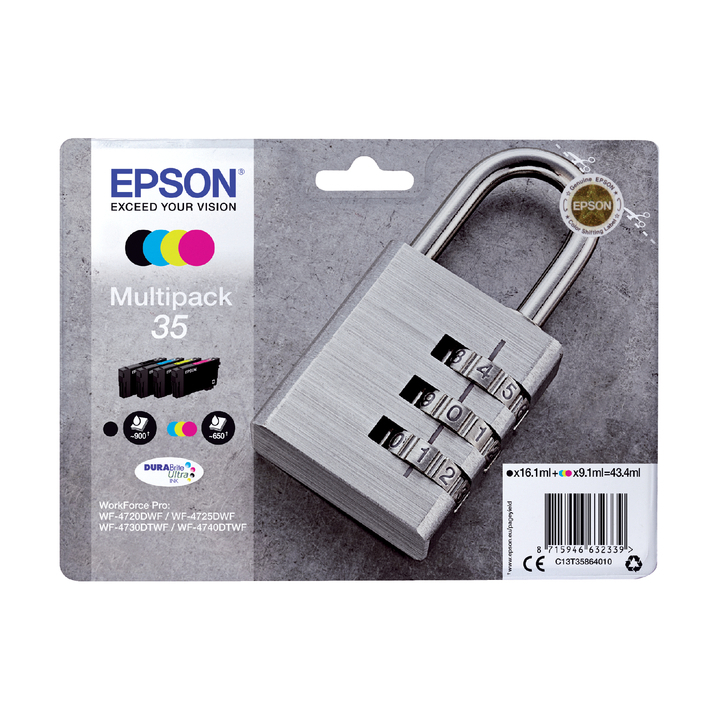 Inkcartridge epson 35 t3586 zwart + 3 kleuren(2783013) - 0