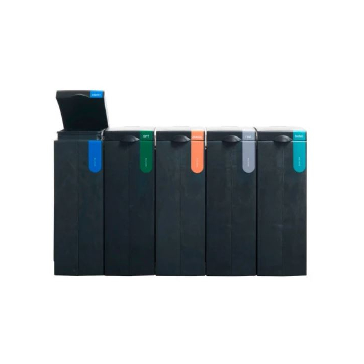 Bonton Original, modulaire afvalscheidingsbak, 70 liter, grijs, VB 012039 | afvalstroom papier - 1
