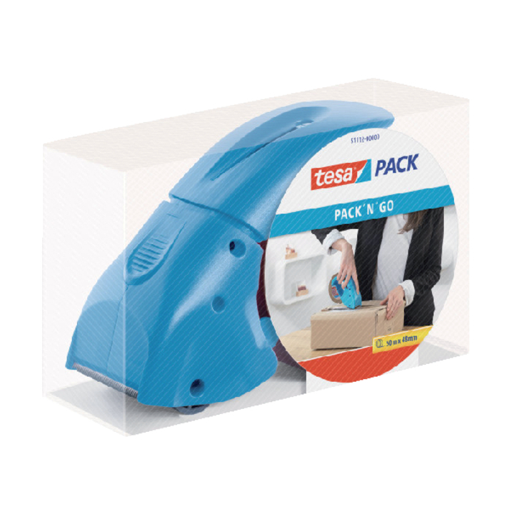 Tesapack 'n Go, dozensluiter / tape dispenser, 50mm, lusmodel - 0