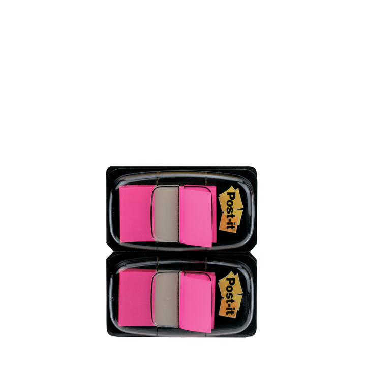 Indextabs 3m post-it 680 25.4x43.2mm duopack roze(6802-21) - 0