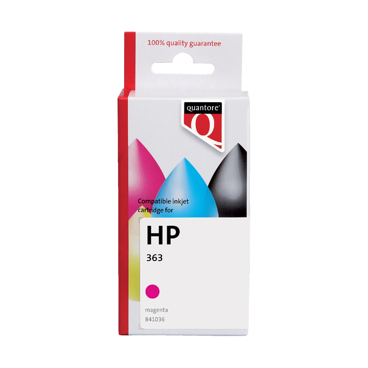 Inkcartridge Quantore alternatief tbv hp c8772ee rood no 363 - 0