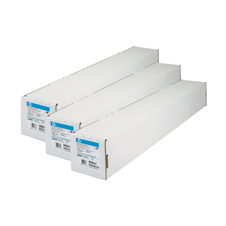 HP, inkjetpapier, 610mm x 45.7mtr, 90gr, helder wit, C6035A - 0