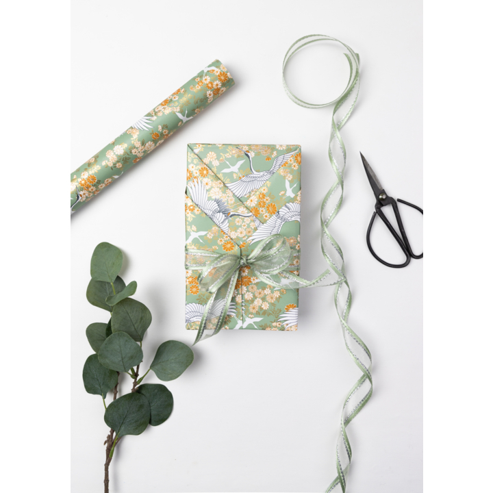 Cadeaupapier, 50cm x 200m, Kimono Green, K601977/7 - 1