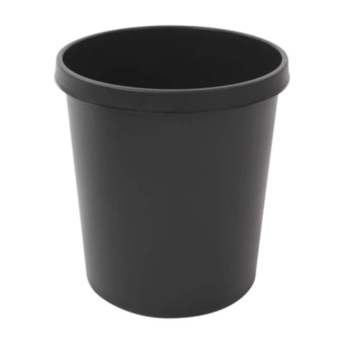 Kunststof Papierbak | Rond | 18 Liter | Zwart | VB 494900 - 0