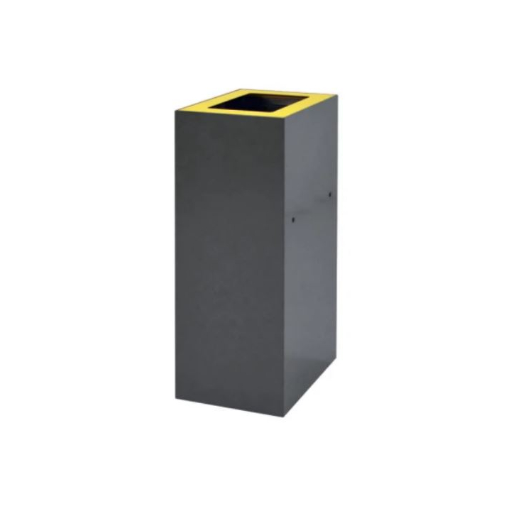 Open top voor modulaire afvalscheidingsbak, geel, VB 191208 (1 stuk) | afvalstroom glas - 2