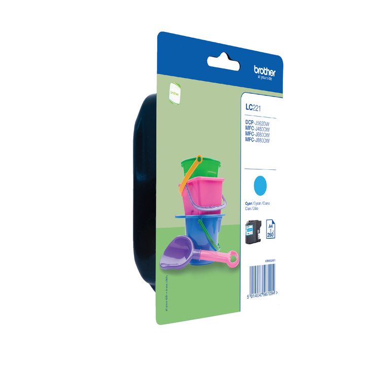 Brother, inktcartridge, blauw, LC221C - 0