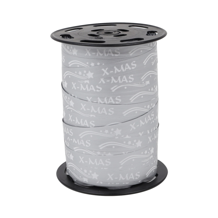 Krullint, X,MAS, 10mm x 225meter, zilver (3 rol) - 0