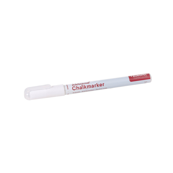 Krijtstift europel watervast 1-3mm wit(356515) - 2