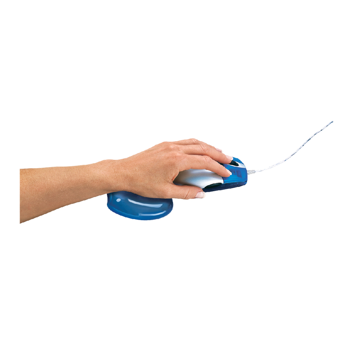 Polssteun fellowes gel transp blauw - 0