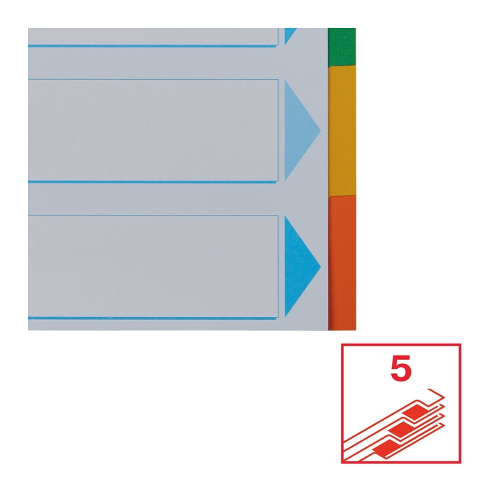 Tabbladen esselte a4 11r karton 5dlg(100191) - 3