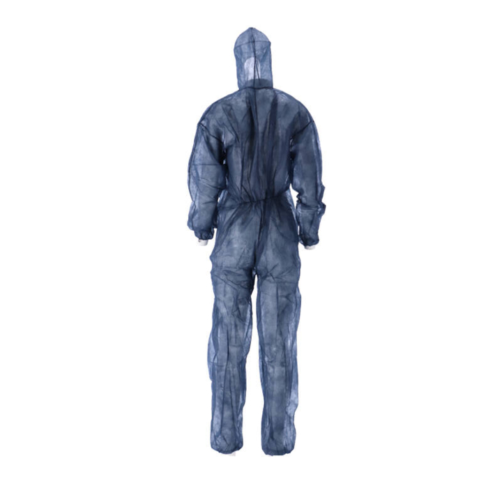 Coverall | Non Woven PP | Rits | Maat XL | Blauw (50 stuks) - 2