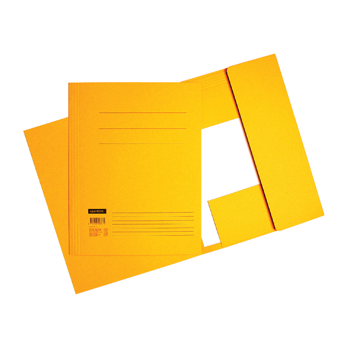 Dossiermap quantore a4 320gr geel - 0
