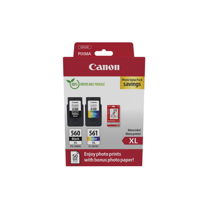 Inktcartridge canon pg-560xl cl-561xl photo value(3712c008) - 0