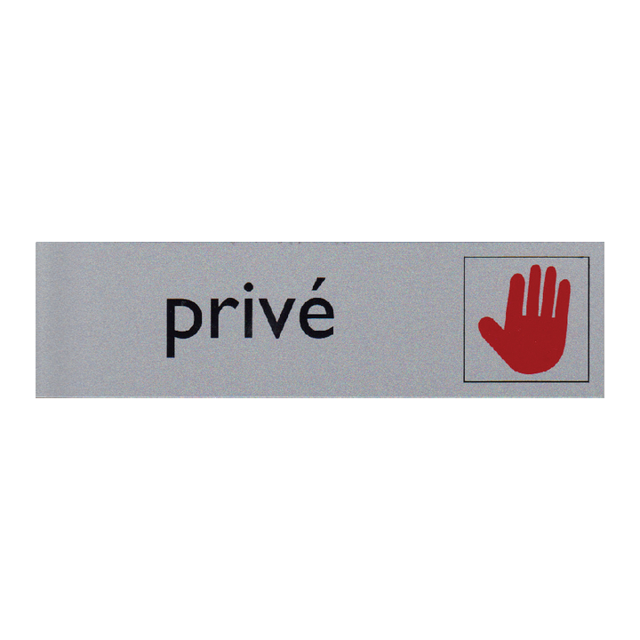Infobord pictogram prive 165x44mm - 0