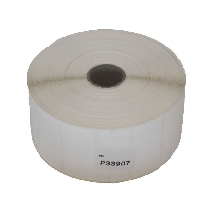 Poly e Gloss Wit etiket 51x25mm rol a 2.398 stuks - 0