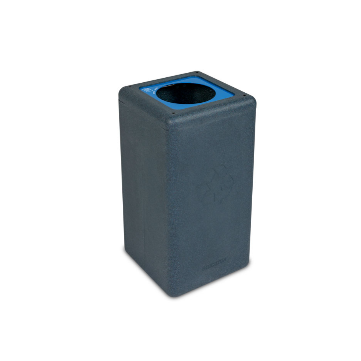 Brickbin, modulaire afvalscheidingsbak, 65 liter, grijs, VB 192380 | papier - 0