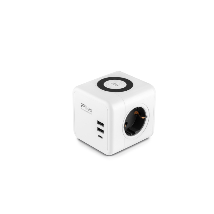 Filex, Power Qi-Charge Point, wit - 0