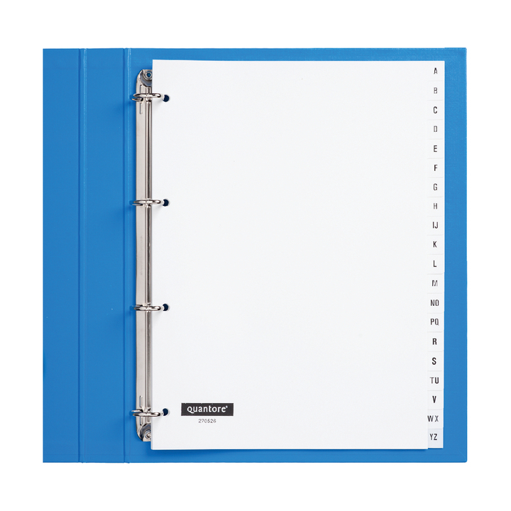 Tabblad quantore 4rings pp a-z wit - 0