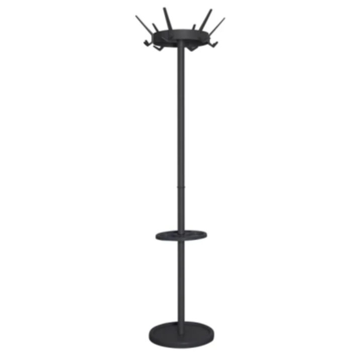 Staande Kapstok Crown | 180cm | 18-Haaks | Zwart | VB 718085 - 0