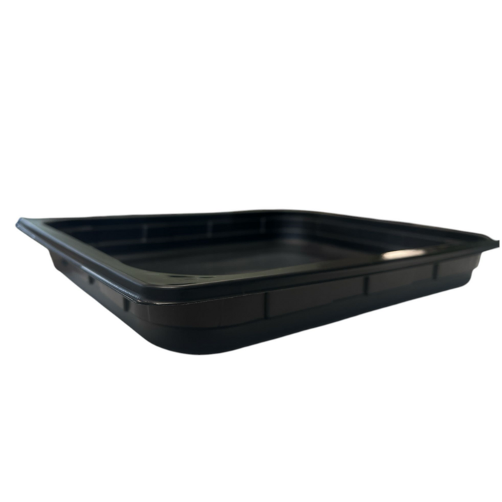 Schaal, 1/2 gastro, PP, 810my, zwart, 80mm (96 stuks) - 1