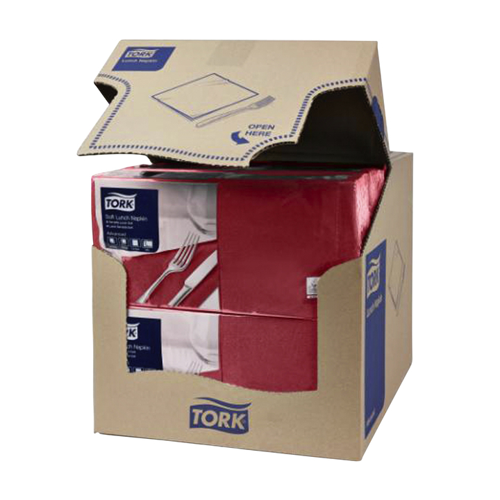 Servet tork 33x33cm bordeauxrood 200st 477213(477213) - 1