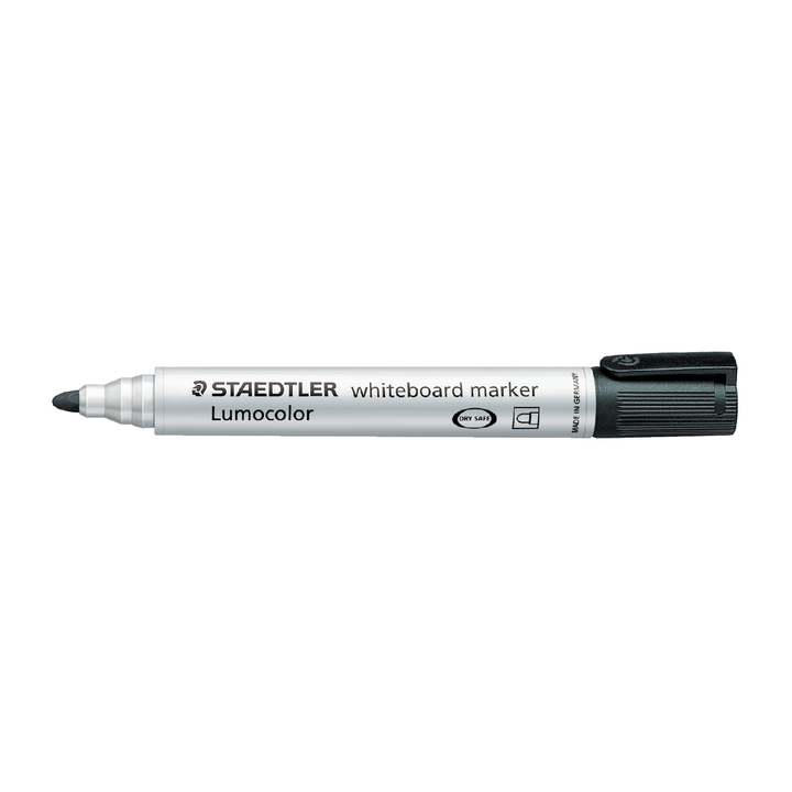 Viltstift staedtler 351 whiteboard rond 2mm zwart - 0