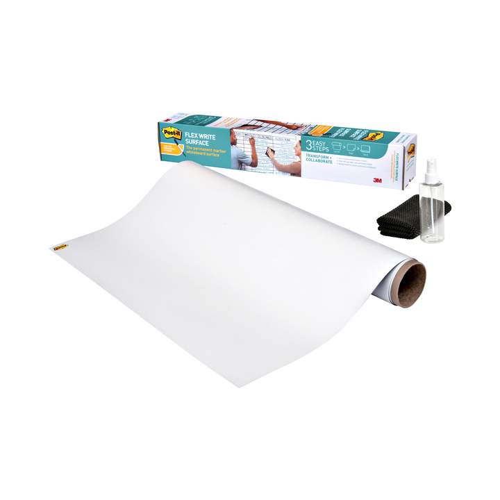 Whiteboardfolie 3m post-it flex write surface 121.9x243.8cm - 0