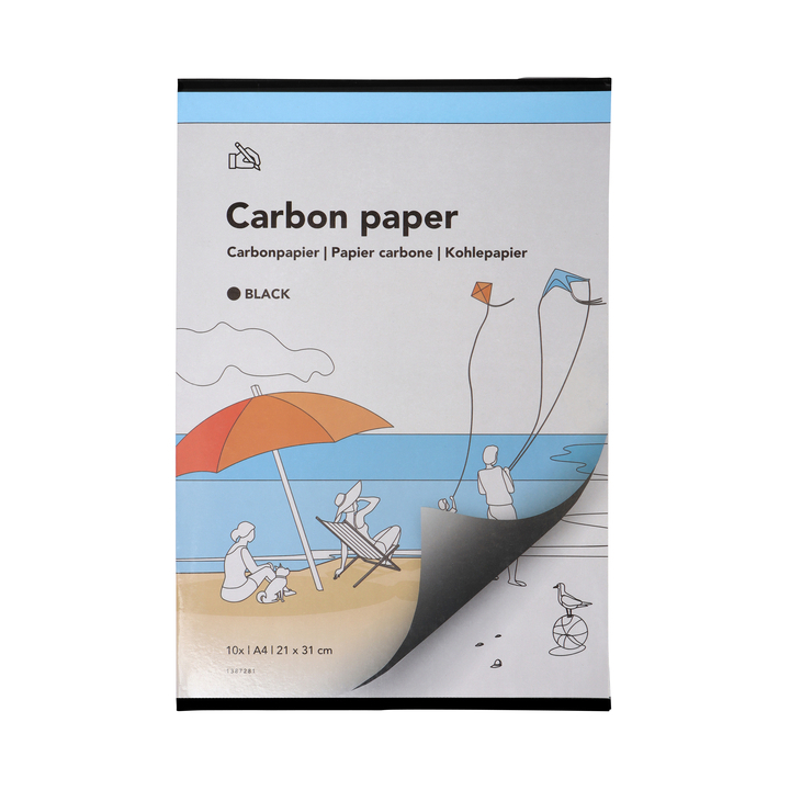 Carbonpapier budget a4 21x31cm 10x zwart(8712453093400) - 0