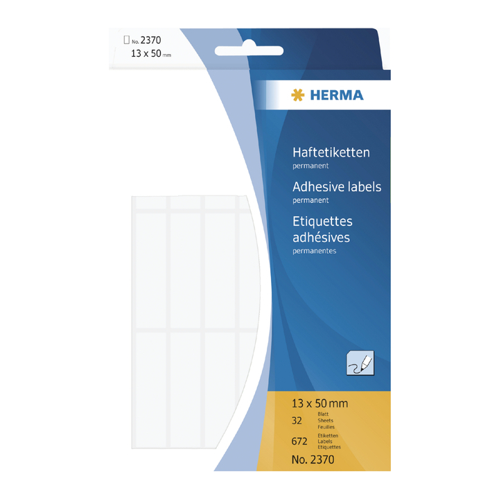 Etiket herma 2370 13x50mm 672st - 0
