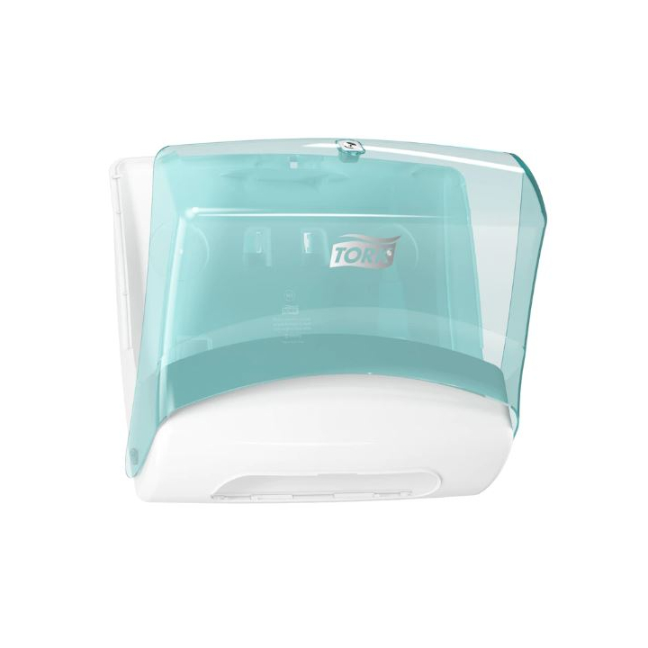 Tork | Gevouwen Reinigingsdoek Dispenser | W4 | Turquoise/Wit | 654000 - 1