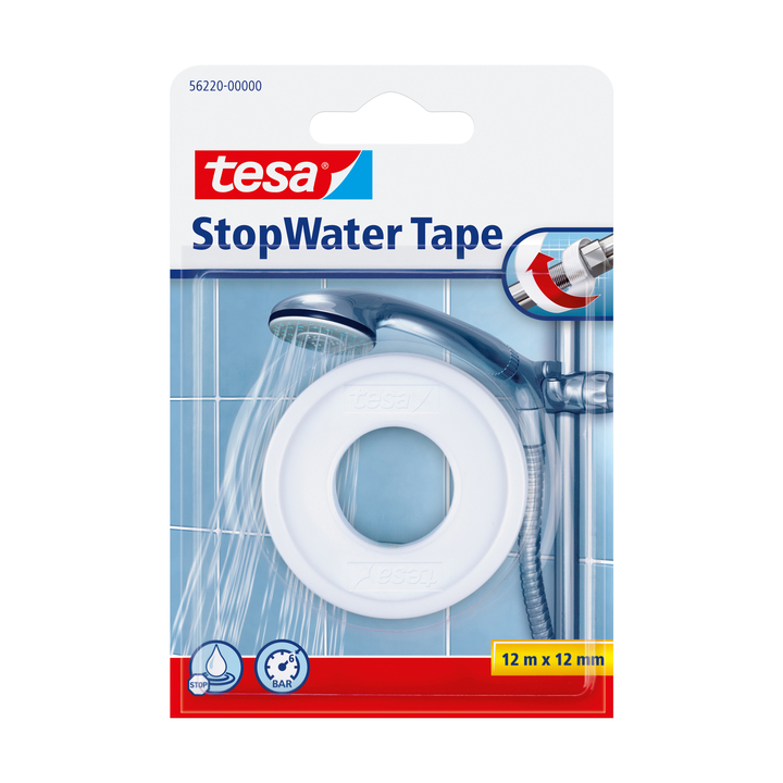 Reparatietape tesa stopwater 12mx12mm wit(56220-00000-00) - 0