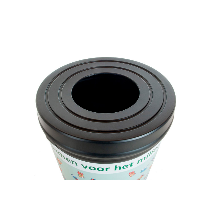 Trashman afvalbak, 210 liter, zwart, VB 718443 - 2